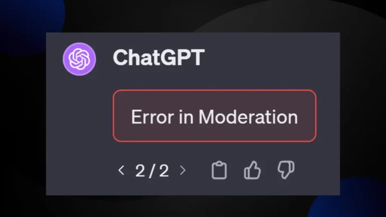 What Is Error In Moderation ChatGpt? Easy Fixes Step By Step